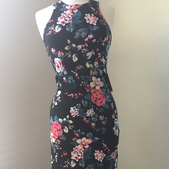 floral fitted dress